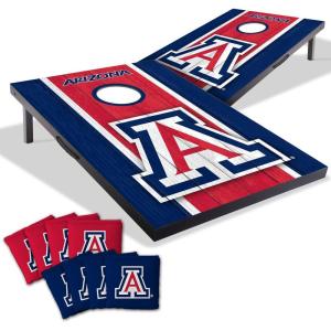 YouTheFan NCAA 2′ x 3′ Portable Cornhole Game with Logo Bags(Arizona Wildcats)