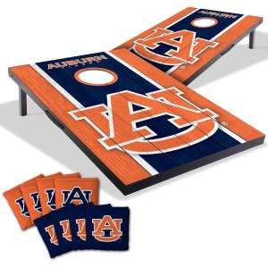 YouTheFan NCAA 2′ x 3′ Portable Cornhole Game with Logo Bags(Auburn Tigers)