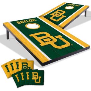 YouTheFan NCAA 2′ x 3′ Portable Cornhole Game with Logo Bags(Baylor Bears)