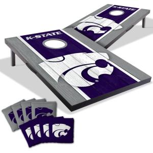 YouTheFan NCAA 2′ x 3′ Portable Cornhole Game with Logo Bags(Kansas State Wildcats)