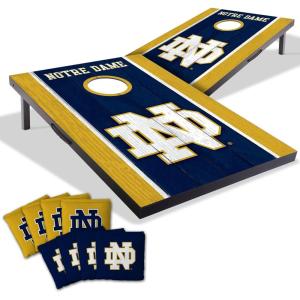 YouTheFan NCAA 2′ x 3′ Portable Cornhole Game with Logo Bags(Notre Dame Fighting Irish)