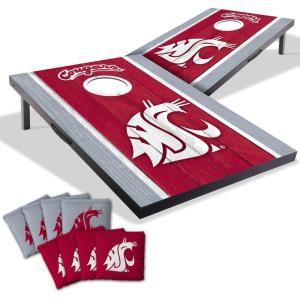 YouTheFan NCAA 2′ x 3′ Portable Cornhole Game with Logo Bags(Washington State Cougars)
