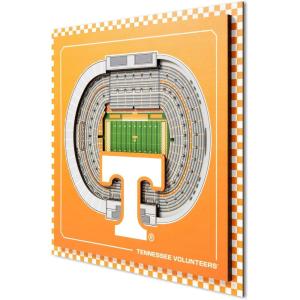 YouTheFan Officially-licensed NCAA Stadium Series 3D Wall Art – multi-layer team stadium replica, detailed sports fan gift, indoor decor(Tennessee Volunteers)