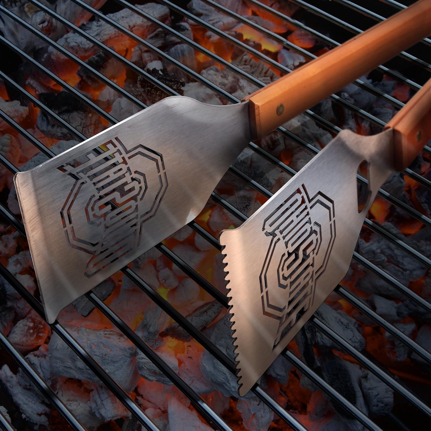 image:imageYouTheFan NCAA GrillATong Stainless Steel LaserCut Team BBQ TongsOhio State Buckeyes