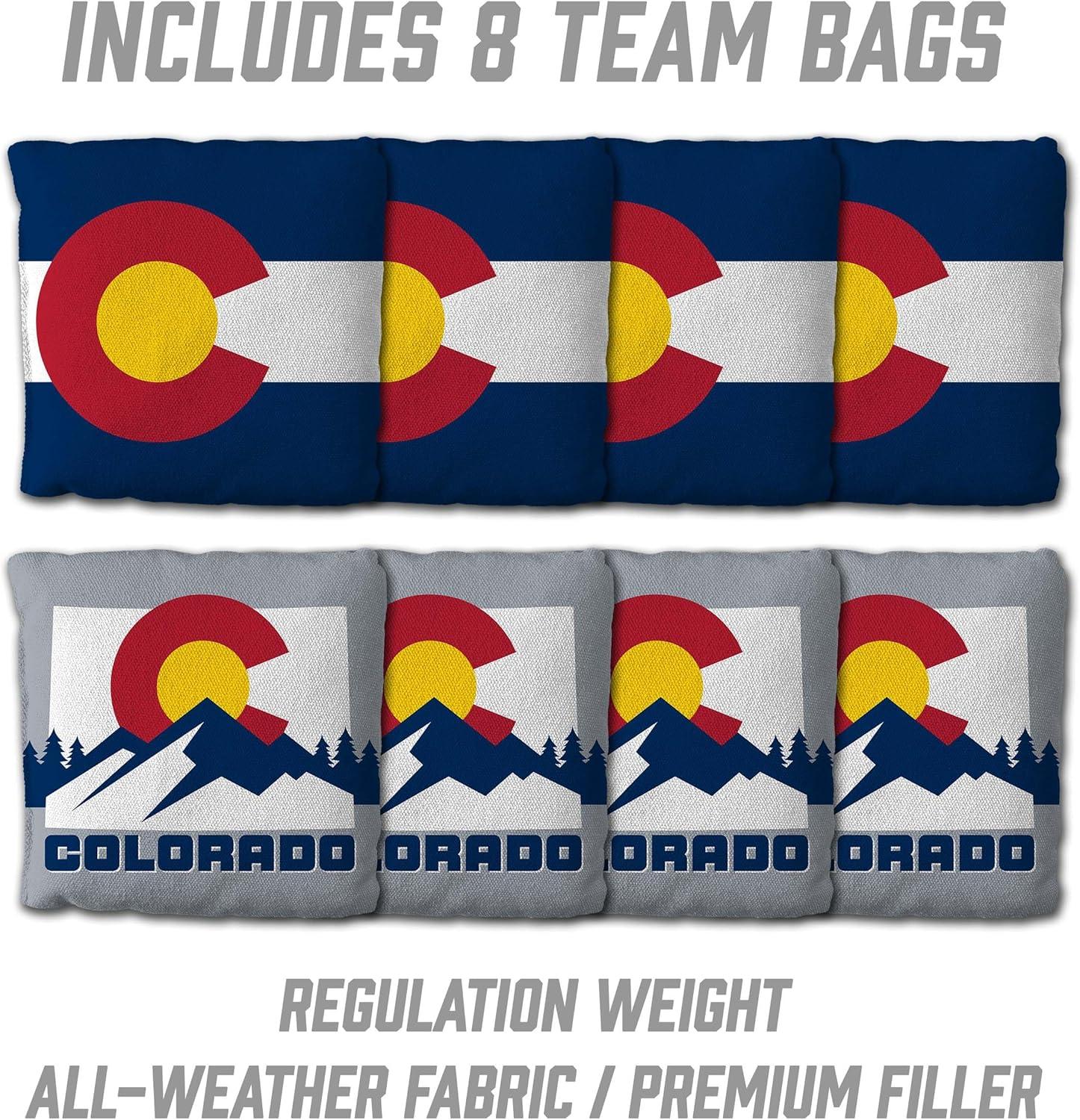 image:imageYouTheFan State of Colorado 2 x 3 Wood Cornhole Game with Bags