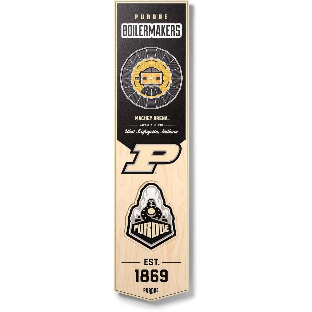 image:imageYouTheFan NCAA 3D StadiumView 8x32 BannerPurdue Boilermakers BB