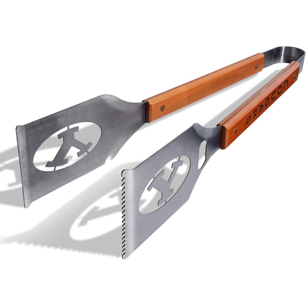 image:imageYouTheFan NCAA GrillATong Stainless Steel LaserCut Team BBQ TongsBYU Cougars