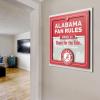 YouTheFan Officially-licensed NCAA Tide Fan Rules Wall Art, multiple layers, humorous team artwork sports fan motto, showcases funny rules, indoor decor(Alabama Crimson Tide)