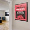 YouTheFan Officially-licensed NCAA Tide Fan Rules Wall Art, multiple layers, humorous team artwork sports fan motto, showcases funny rules, indoor decor(Arkansas Razorbacks)