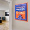 YouTheFan Officially-licensed NCAA Tide Fan Rules Wall Art, multiple layers, humorous team artwork sports fan motto, showcases funny rules, indoor decor(Boise State Broncos)