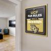 YouTheFan Officially-licensed NCAA Tide Fan Rules Wall Art, multiple layers, humorous team artwork sports fan motto, showcases funny rules, indoor decor(Central Florida Knights)
