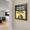 YouTheFan Officially-licensed NCAA Tide Fan Rules Wall Art, multiple layers, humorous team artwork sports fan motto, showcases funny rules, indoor decor(Colorado Buffaloes)