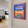 YouTheFan Officially-licensed NCAA Tide Fan Rules Wall Art, multiple layers, humorous team artwork sports fan motto, showcases funny rules, indoor decor(Florida Gators)