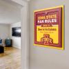 YouTheFan Officially-licensed NCAA Tide Fan Rules Wall Art, multiple layers, humorous team artwork sports fan motto, showcases funny rules, indoor decor(Iowa State Cyclones)