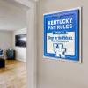YouTheFan Officially-licensed NCAA Tide Fan Rules Wall Art, multiple layers, humorous team artwork sports fan motto, showcases funny rules, indoor decor(Kentucky Wildcats)