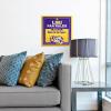 YouTheFan Officially-licensed NCAA Tide Fan Rules Wall Art, multiple layers, humorous team artwork sports fan motto, showcases funny rules, indoor decor(LSU Tigers)