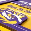YouTheFan Officially-licensed NCAA Tide Fan Rules Wall Art, multiple layers, humorous team artwork sports fan motto, showcases funny rules, indoor decor(LSU Tigers)