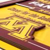 YouTheFan Officially-licensed NCAA Tide Fan Rules Wall Art, multiple layers, humorous team artwork sports fan motto, showcases funny rules, indoor decor(Minnesota Golden Gophers)