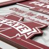 YouTheFan Officially-licensed NCAA Tide Fan Rules Wall Art, multiple layers, humorous team artwork sports fan motto, showcases funny rules, indoor decor(Mississippi State Bulldogs)