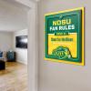 YouTheFan Officially-licensed NCAA Tide Fan Rules Wall Art, multiple layers, humorous team artwork sports fan motto, showcases funny rules, indoor decor(North Dakota State Bison)