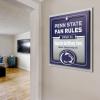 YouTheFan Officially-licensed NCAA Tide Fan Rules Wall Art, multiple layers, humorous team artwork sports fan motto, showcases funny rules, indoor decor(Penn State Nittany Lions)