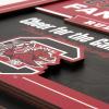 YouTheFan Officially-licensed NCAA Tide Fan Rules Wall Art, multiple layers, humorous team artwork sports fan motto, showcases funny rules, indoor decor(South Carolina Gamecocks)