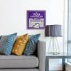 YouTheFan Officially-licensed NCAA Tide Fan Rules Wall Art, multiple layers, humorous team artwork sports fan motto, showcases funny rules, indoor decor(TCU Horned Frogs)