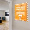YouTheFan Officially-licensed NCAA Tide Fan Rules Wall Art, multiple layers, humorous team artwork sports fan motto, showcases funny rules, indoor decor(Tennessee Volunteers)