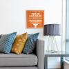 YouTheFan Officially-licensed NCAA Tide Fan Rules Wall Art, multiple layers, humorous team artwork sports fan motto, showcases funny rules, indoor decor(Texas Longhorns)