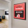 YouTheFan Officially-licensed NCAA Tide Fan Rules Wall Art, multiple layers, humorous team artwork sports fan motto, showcases funny rules, indoor decor(Utah Utes)