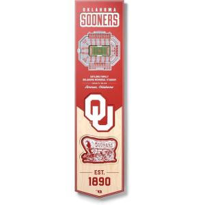 YouTheFan NCAA 3D StadiumView 8×32 Banner(Oklahoma Sooners)