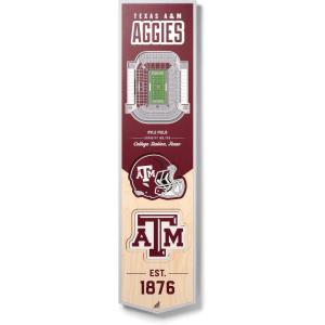 YouTheFan NCAA 3D StadiumView 8×32 Banner(Texas A&M Aggies)