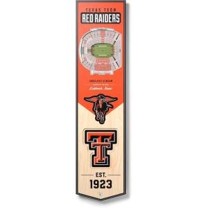 YouTheFan NCAA 3D StadiumView 8×32 Banner(Texas Tech Red Raiders)