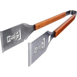 YouTheFan NCAA Grill-A-Tong Stainless Steel Laser-Cut Team BBQ Tongs(Texas Tech Red Raiders)