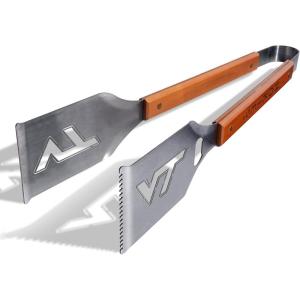 YouTheFan NCAA Grill-A-Tong Stainless Steel Laser-Cut Team BBQ Tongs(Virginia Tech Hokies)
