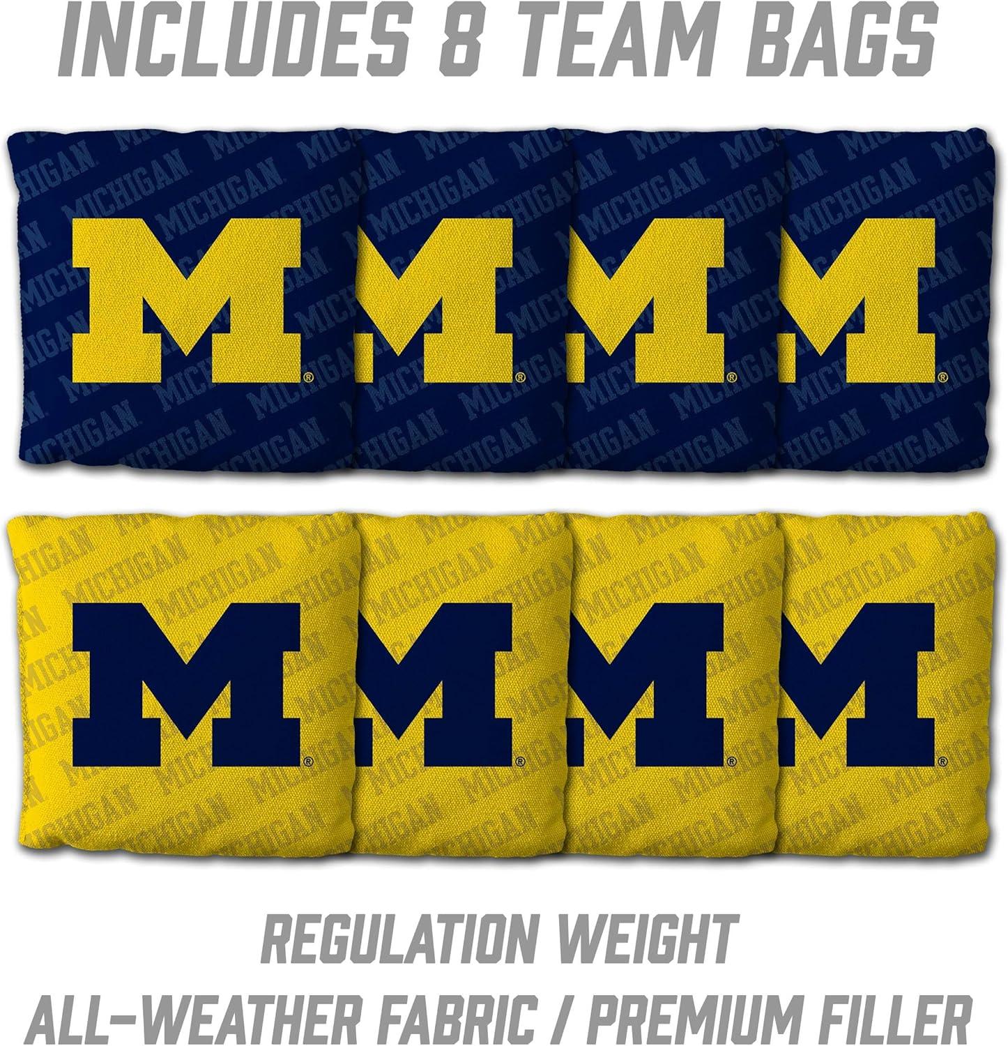 image:imageYouTheFan NCAA 2 x 3 Wood Cornhole Game with Logo BagsMichigan Wolverines