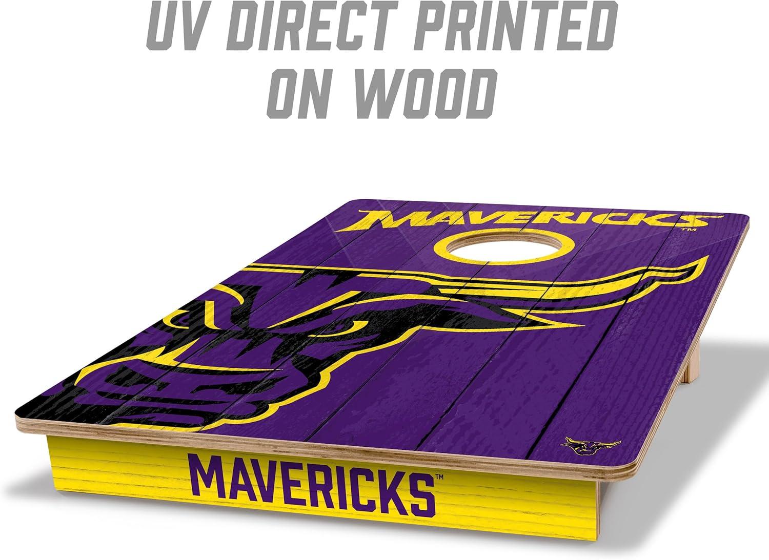 image:imageYouTheFan NCAA 2 x 3 Wood Cornhole Game with Logo BagsMinnesota State Mavericks