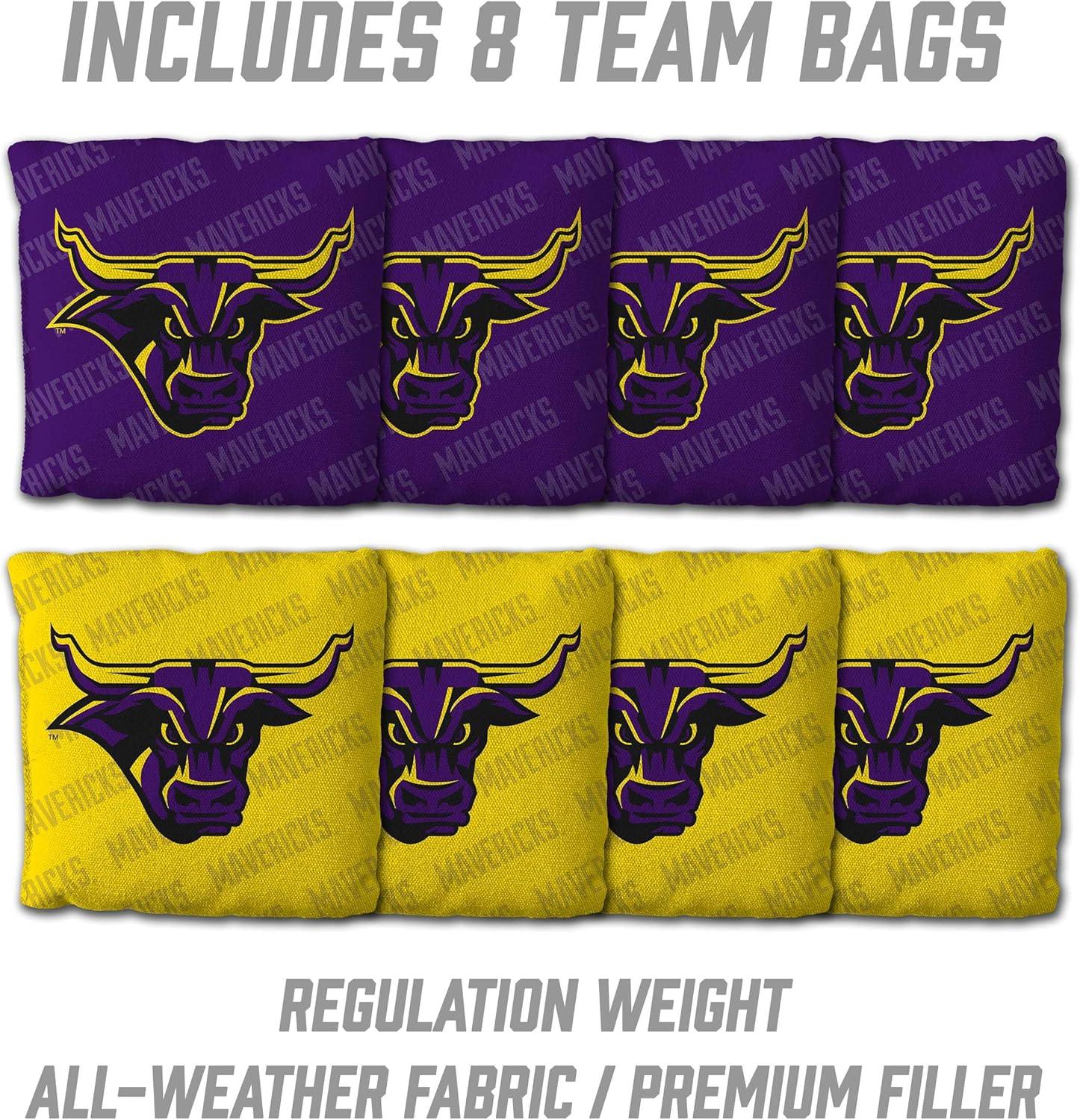 image:imageYouTheFan NCAA 2 x 3 Wood Cornhole Game with Logo BagsMinnesota State Mavericks
