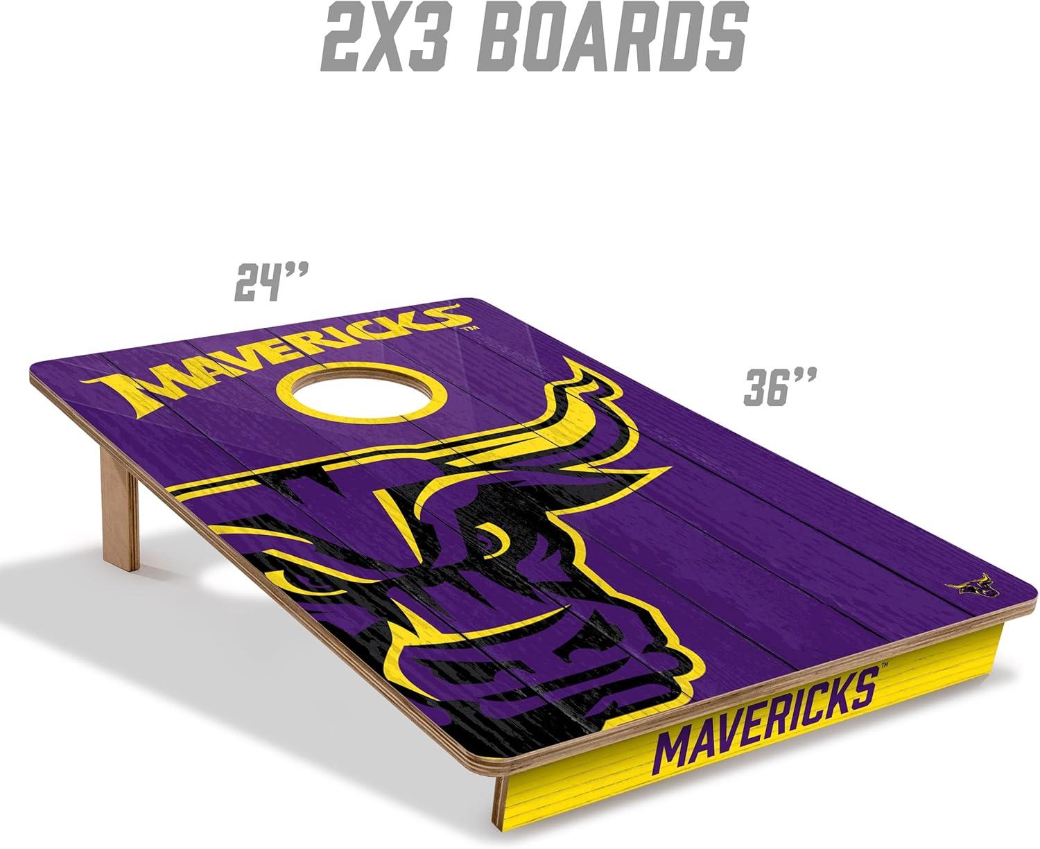 image:imageYouTheFan NCAA 2 x 3 Wood Cornhole Game with Logo BagsMinnesota State Mavericks