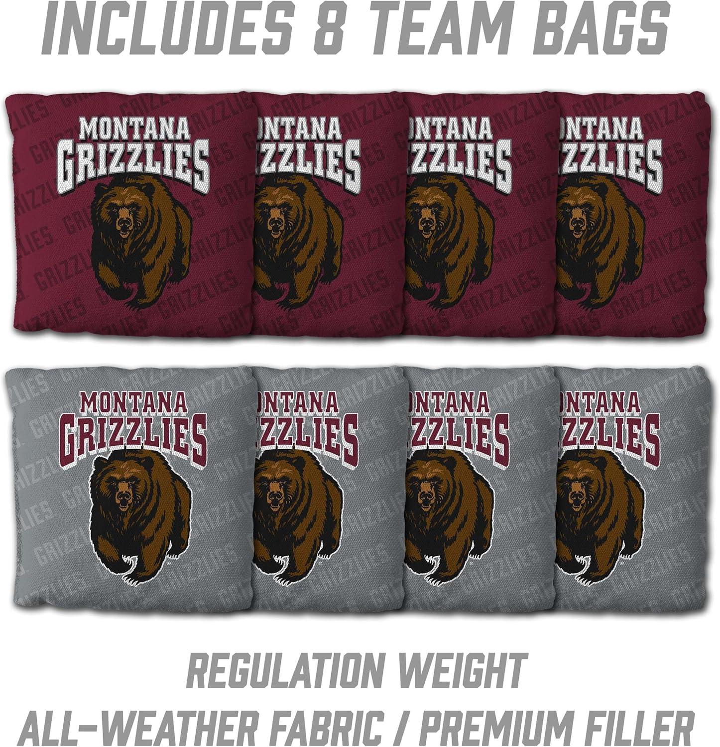 image:imageYouTheFan NCAA 2 x 3 Wood Cornhole Game with Logo BagsMontana Grizzlies