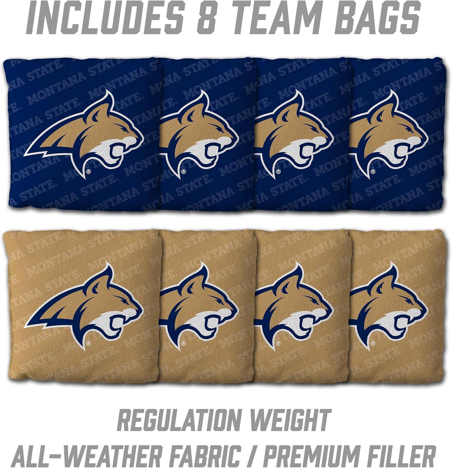 image:imageYouTheFan NCAA 2 x 3 Wood Cornhole Game with Logo BagsMontana State Bobcats