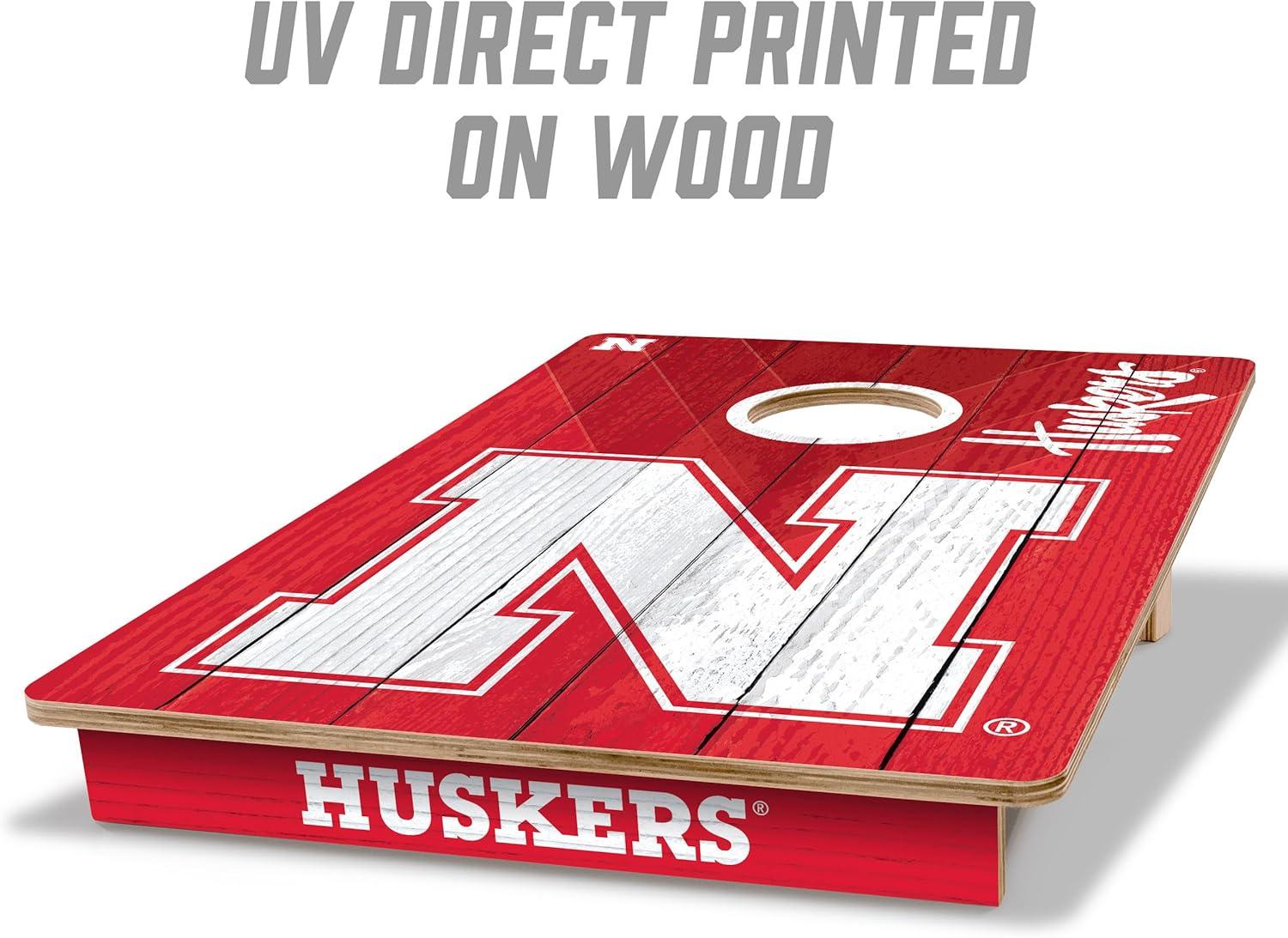 image:imageYouTheFan NCAA 2 x 3 Wood Cornhole Game with Logo BagsNebraska Cornhuskers