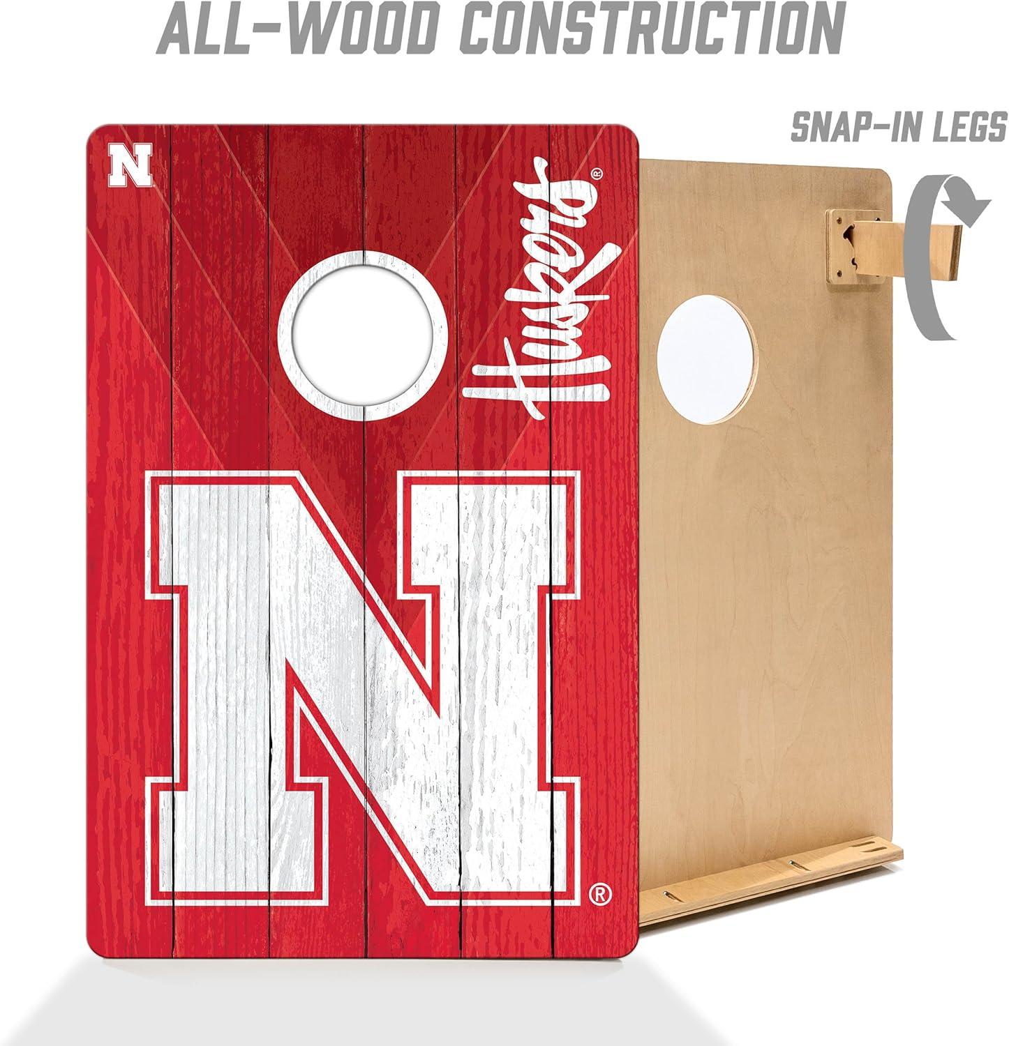 image:imageYouTheFan NCAA 2 x 3 Wood Cornhole Game with Logo BagsNebraska Cornhuskers