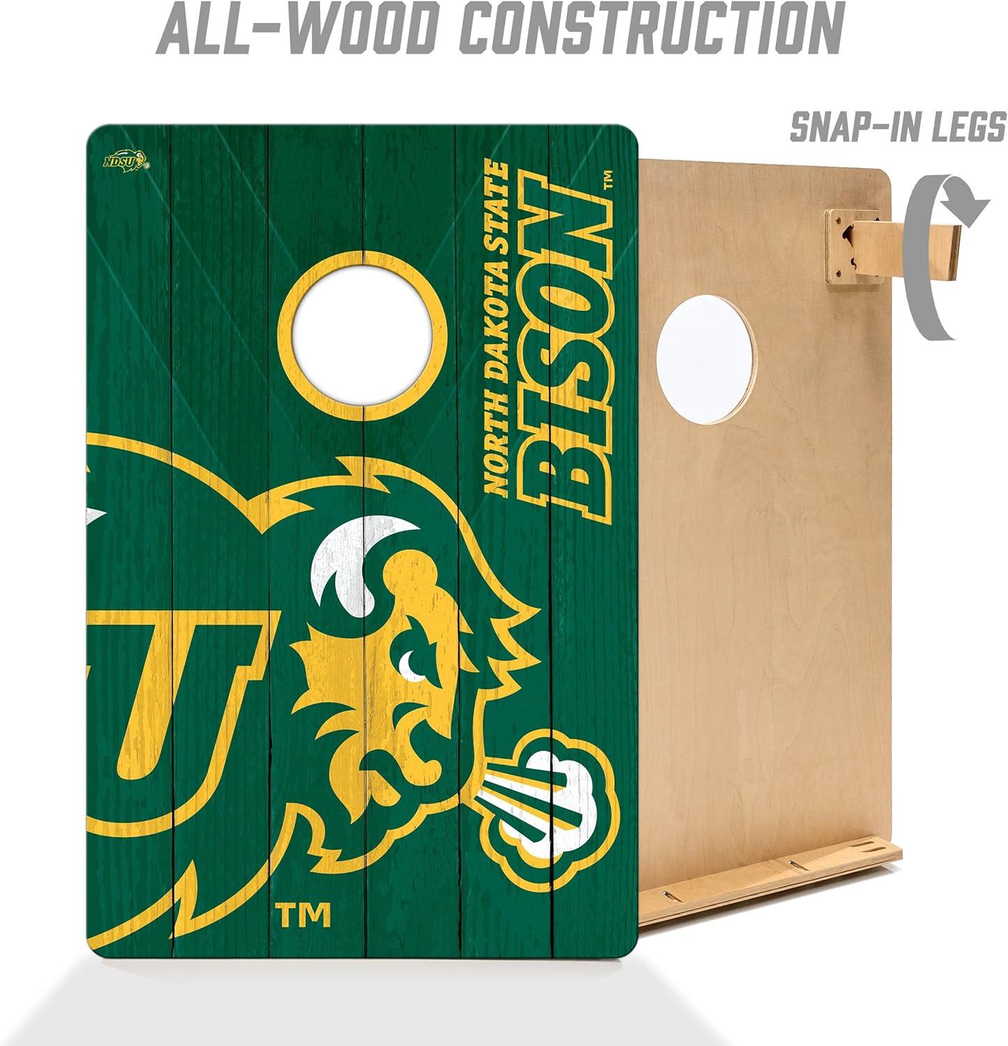 image:imageYouTheFan NCAA 2 x 3 Wood Cornhole Game with Logo BagsNorth Dakota State Bison