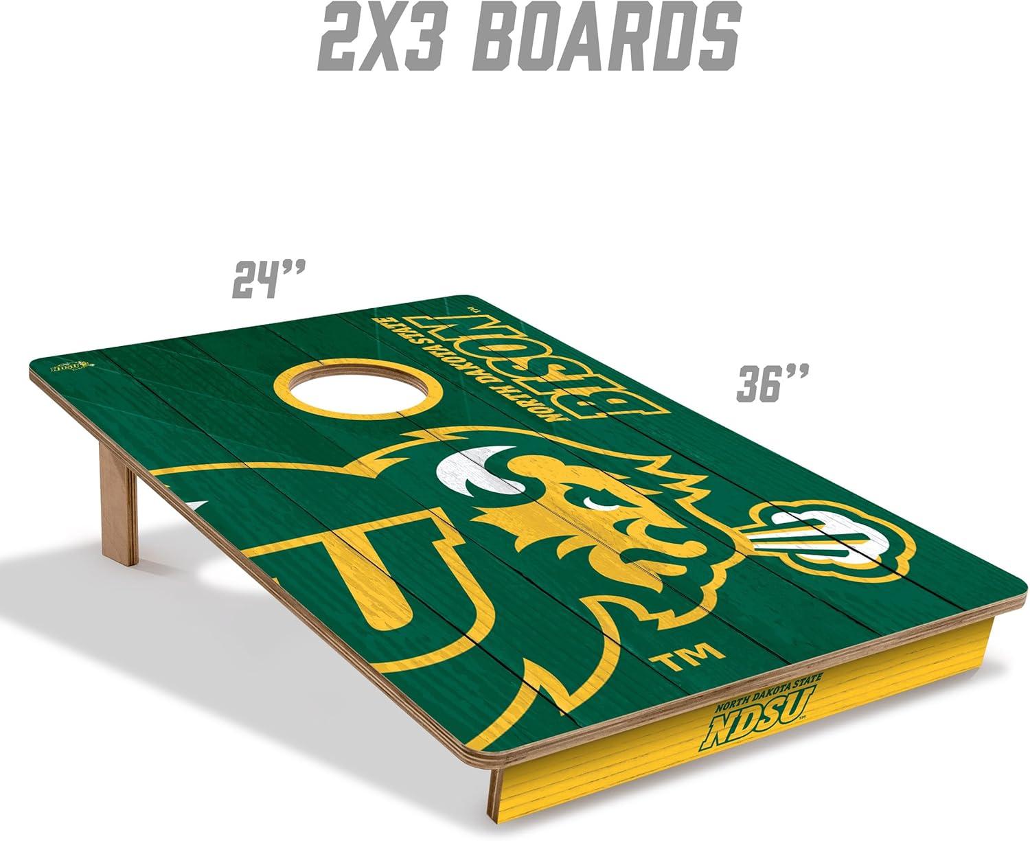 image:imageYouTheFan NCAA 2 x 3 Wood Cornhole Game with Logo BagsNorth Dakota State Bison
