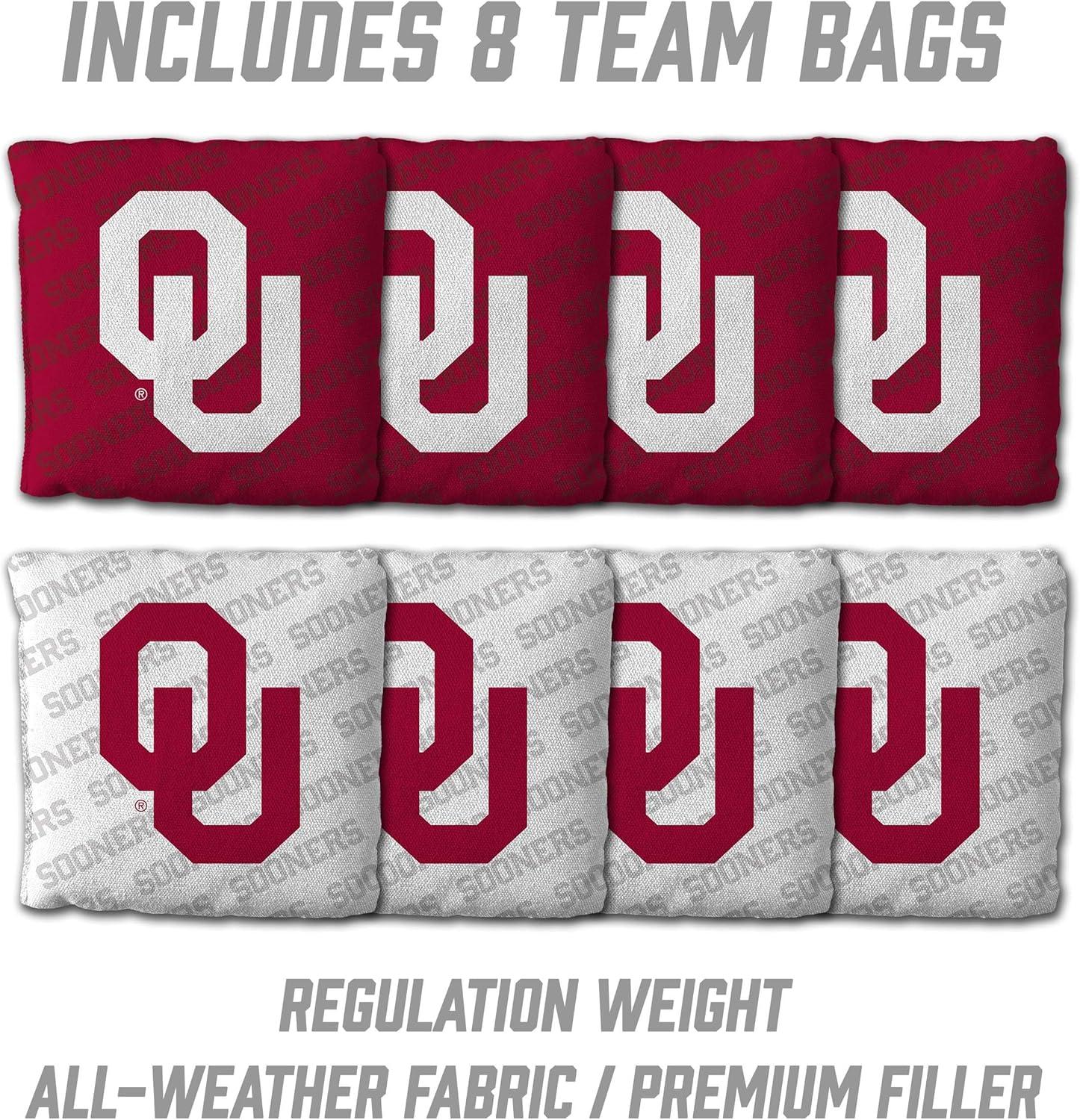 image:imageYouTheFan NCAA 2 x 3 Wood Cornhole Game with Logo BagsOklahoma Sooners