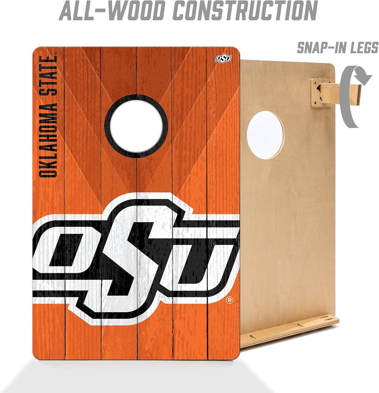 image:imageYouTheFan NCAA 2 x 3 Wood Cornhole Game with Logo BagsOklahoma State Cowboys