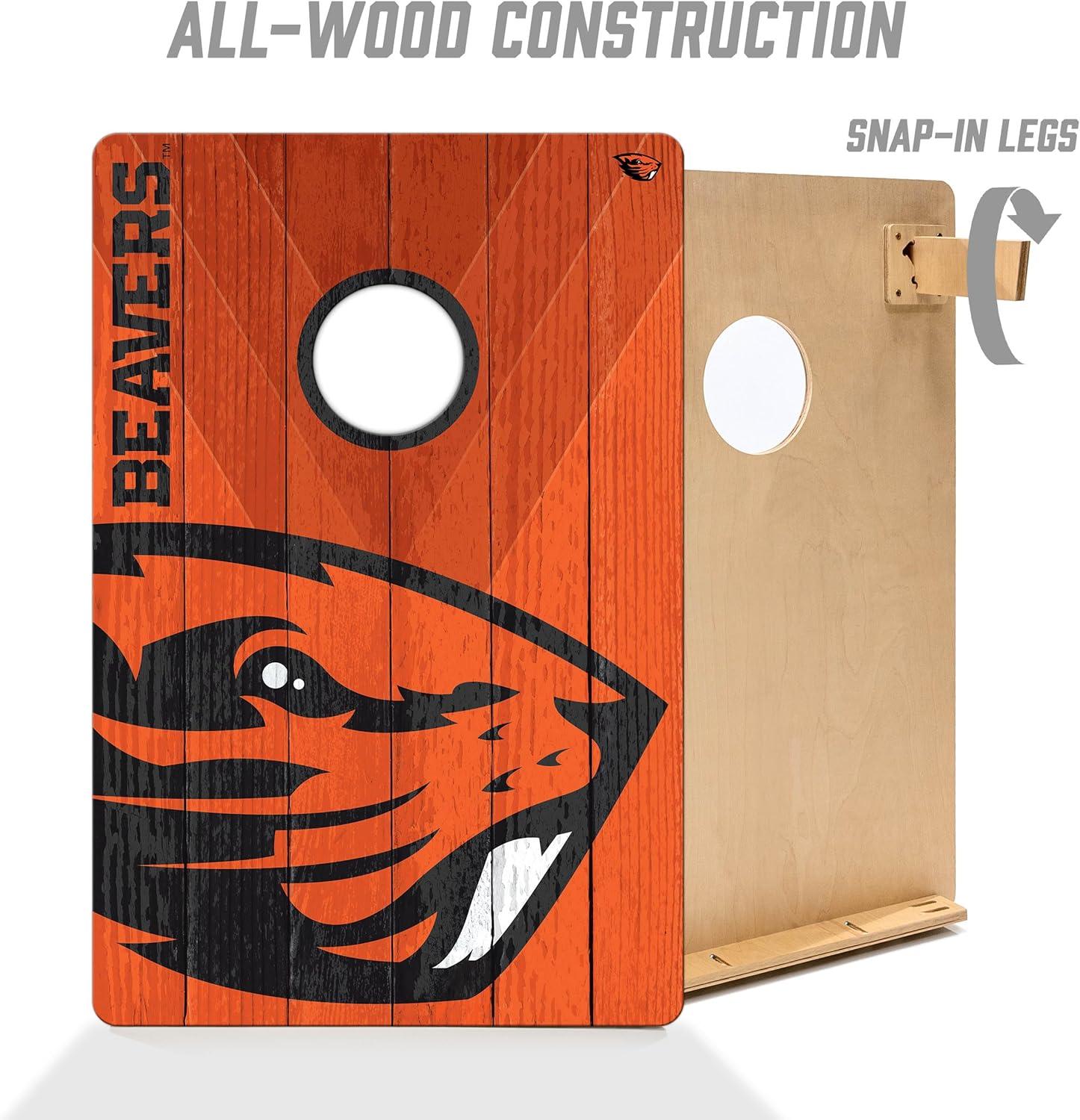 image:imageYouTheFan NCAA 2 x 3 Wood Cornhole Game with Logo BagsOregon State Beavers