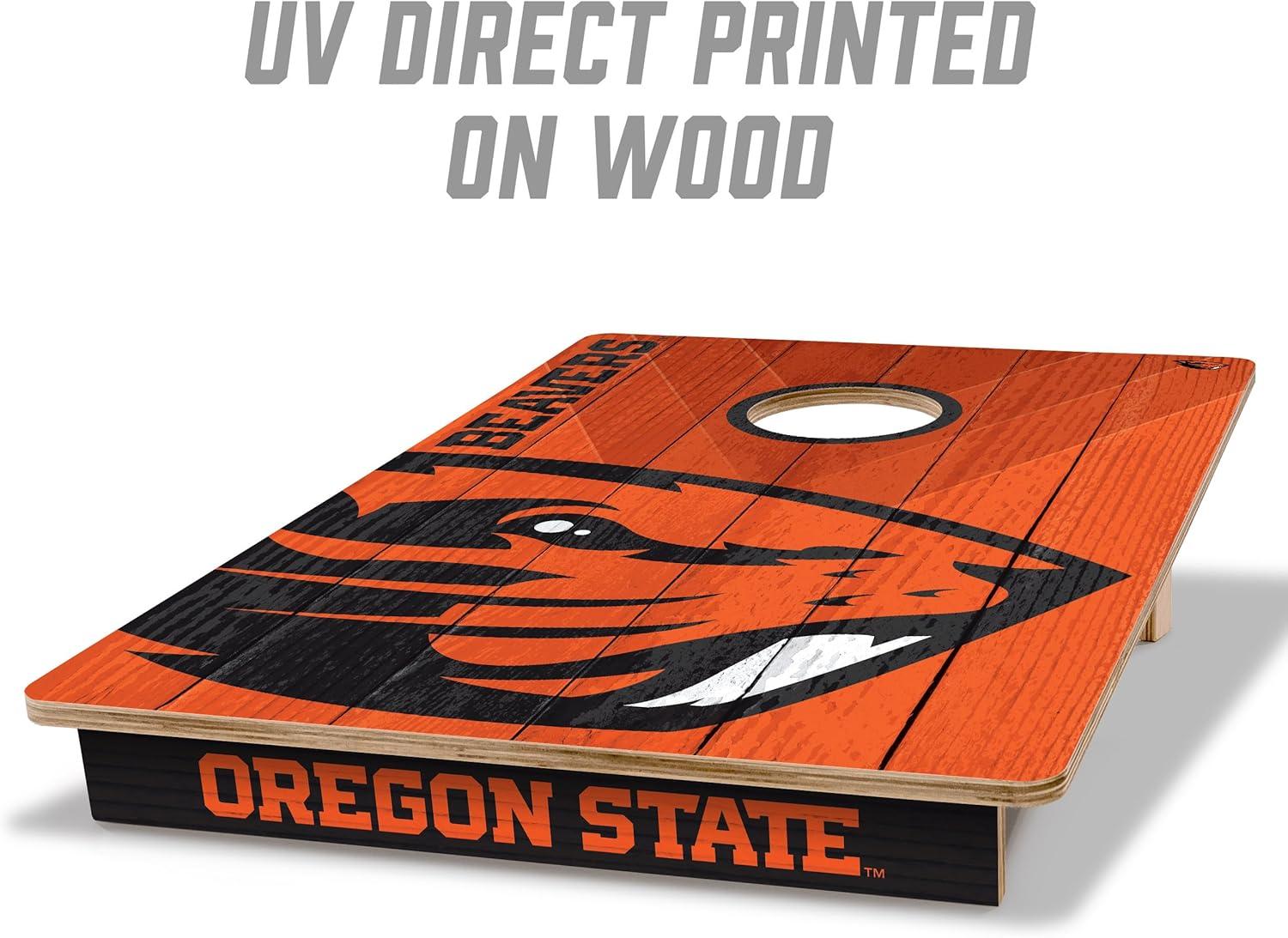 image:imageYouTheFan NCAA 2 x 3 Wood Cornhole Game with Logo BagsOregon State Beavers