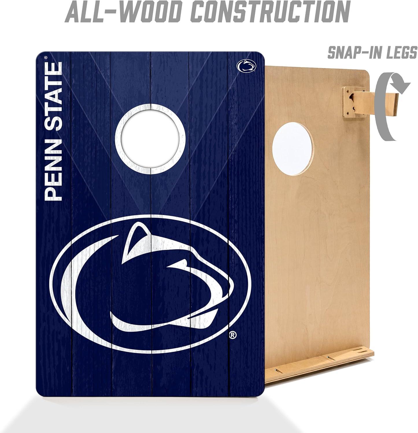 image:imageYouTheFan NCAA 2 x 3 Wood Cornhole Game with Logo BagsPenn State Nittany Lions